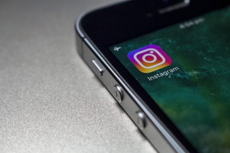 Phone with instagram