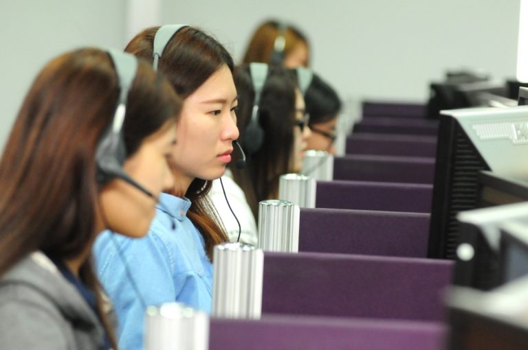 Call centre scene