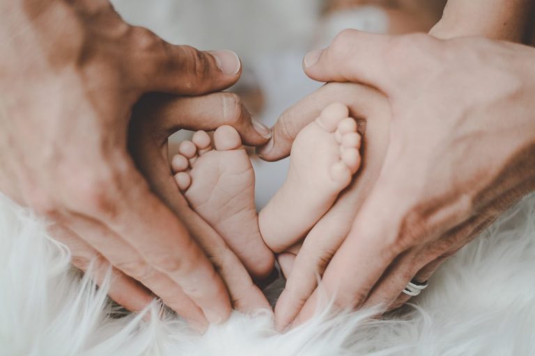 Baby and family