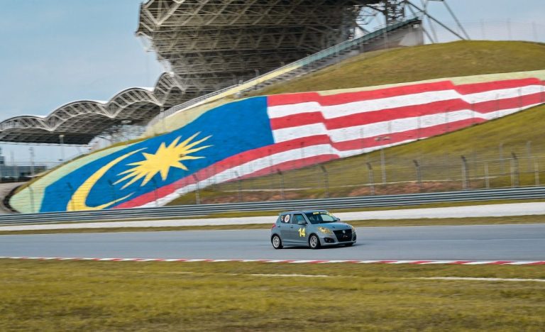 A scene from the Sepang International Circuit