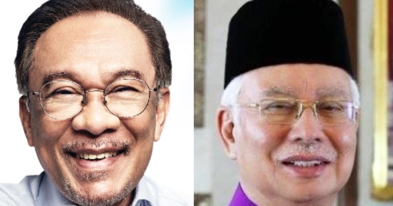 Datuk Seri Anwar Ibrahim (left) and Datuk Seri Najib Razak. Images: Facebook