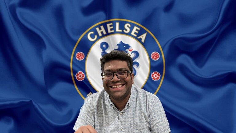 G. Aravind Chelsea fan