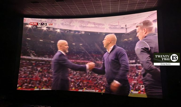 Catching the Manchester United-Liverpool match in a cinema.