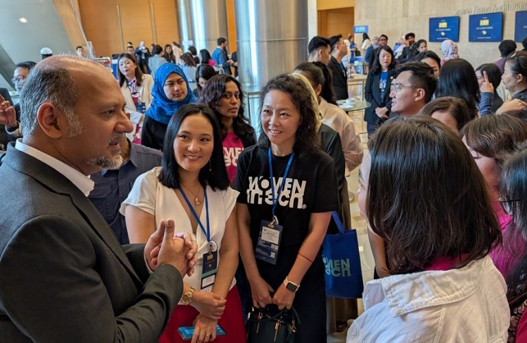 Digital Minister Gobind Singh Deo at the Women In Tech APAC Summit and Awards at Bank Negara, Kuala Lumpur on Oct 9, 2024.