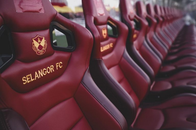 Selangor FC seats at the stadium.