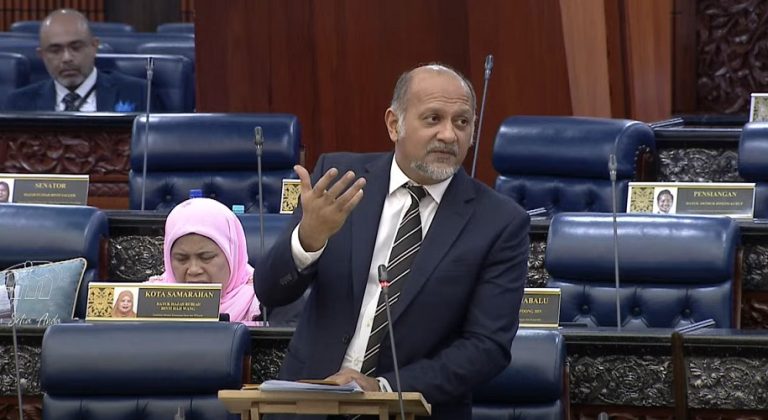 Digital Minister Gobind Singh Deo in Parliament on Nov 28, 2024.