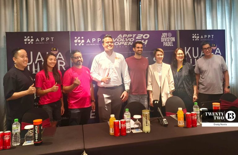 Organisers and athletes at the Asia Pacific Padel Tour press conference at PJ Hilton on Nov 7, 2024.
