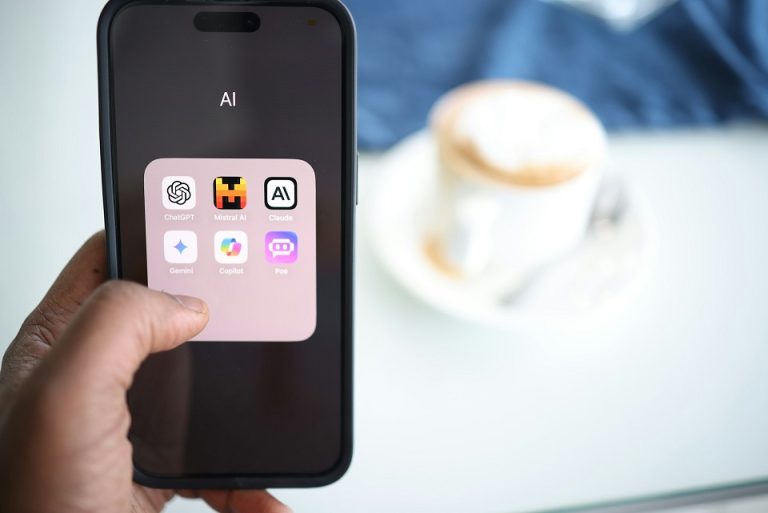 AI applications on a mobile phone.