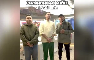 Era FM radio presenters: From left: Radin Amir Affendy Ahmad Aruani, Azad Jasmin John Louis Jeffri and Nabil Ahmad.