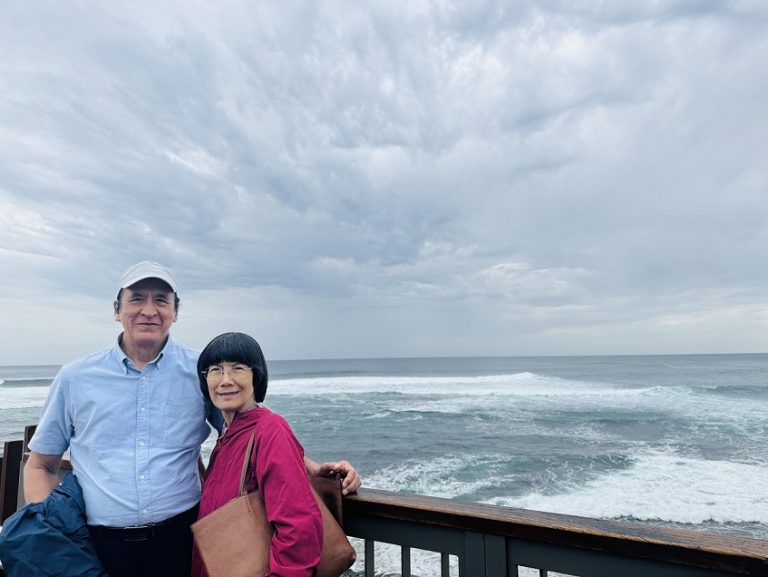Pola Singh and his wife, Rina in Perth, Australia.