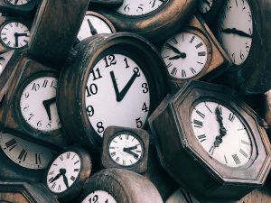 An image of clocks.