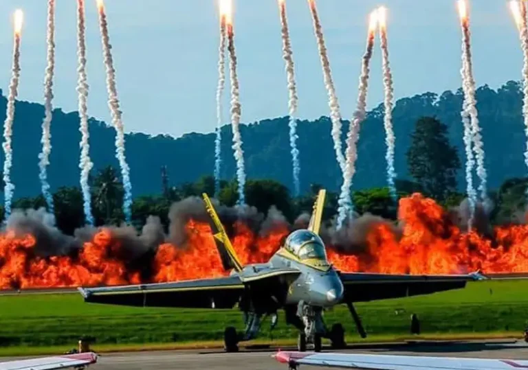 Pyrotechnics during the opening gambit this morning.