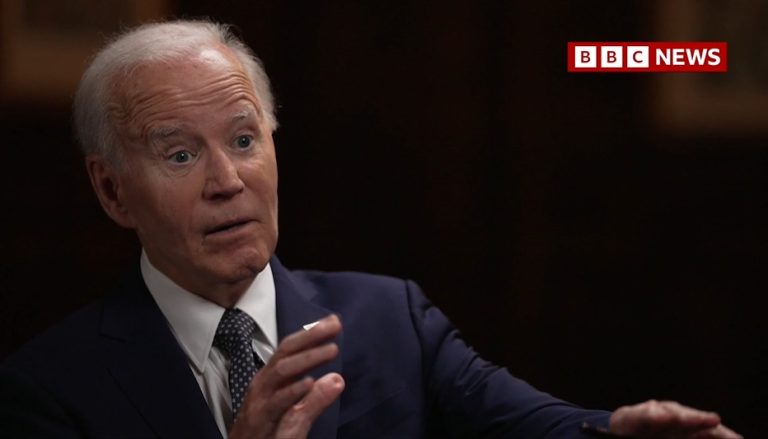 Former US President Joe Biden in his first one-on-one interview with the BBC's Nick Robinson aired on May 7, 2025.