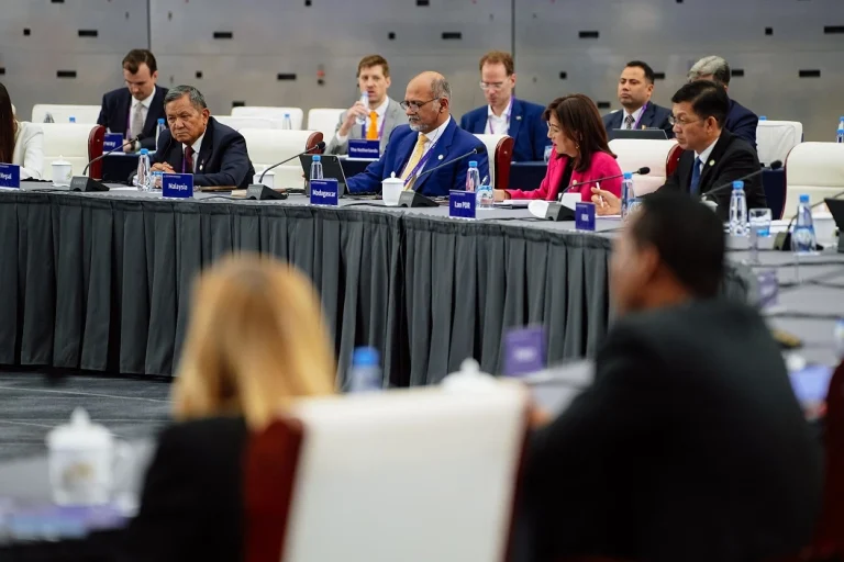 Malaysia's Digital Minister Gobind Singh Deo at the High-Level Meeting on Global AI Governance, the main highlight of the World Artificial AI Conference 2025 in Shanghai, China on July 26, 2025.