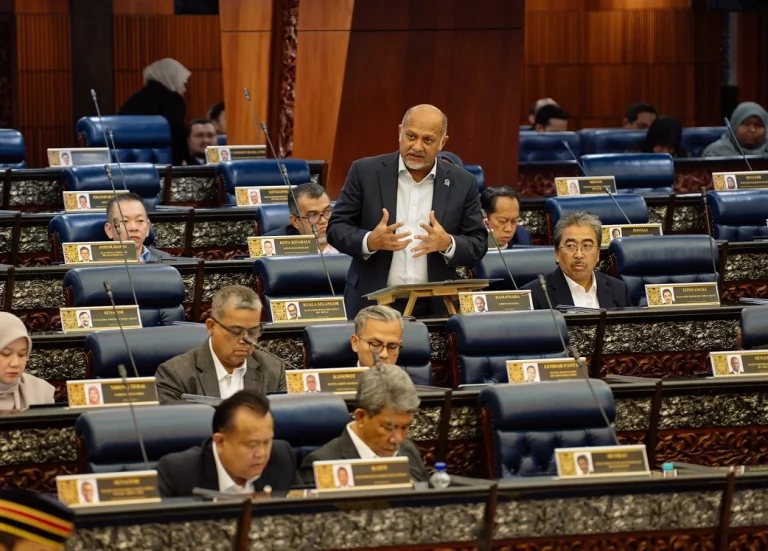 Digital Minister Gobind Singh Deo addressing a question in the Dewan Rakyat on July 21, 2025.
