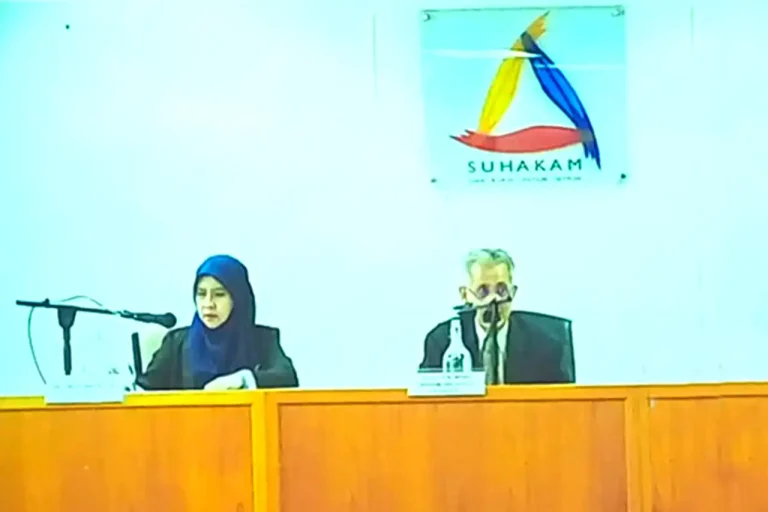Suhakam chairman Datuk Seri Mohd Hishamudin Md Yunus and Dr Farah Nini Dusuki.