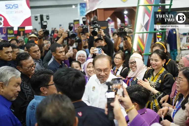 Malaysia Prime Minister Datuk Seri Anwar Ibrahim at the Mega Karnival 3 Dimensi at MITEC, Kuala Lumpur on Aug 2, 2025.