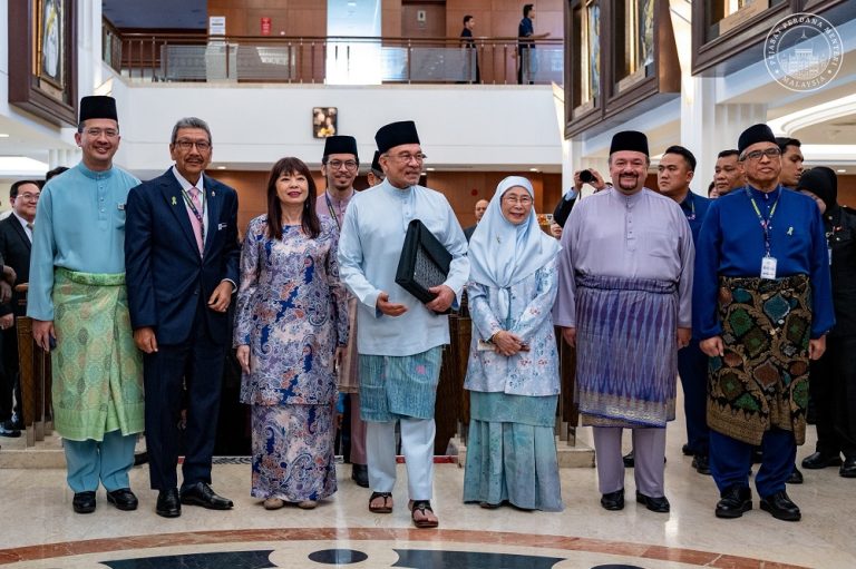 Prime Minister Datuk Seri Anwar Ibrahim in the Parliament building prior to the tabling of Budget 2026 on Oct 10, 2025