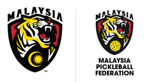 Harimau Malaysia logo launched in 2016 (left) and the Malaysia Pickleball Federation's logo (right)