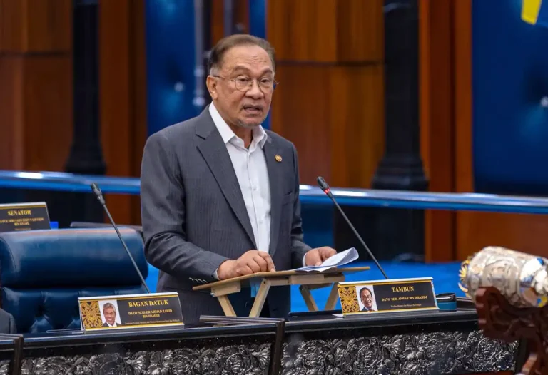 Datuk Seri Anwar Ibrahim in Parliament on Feb 4, 2026.