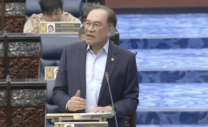 Prime Minister Datuk Seri Anwar Ibrahim in the Dewan Rakyat during the Prime Minister Question Time session on Feb 24, 2026.
