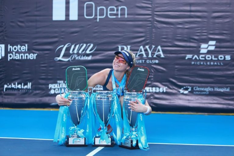 Sofia Sewing was the big winner at the APP KL Open after winning the women’s singles, doubles and mixed doubles titles.