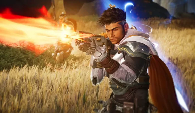 A scene from the video game Highguard.