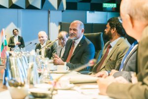 Digital Minister Gobind Singh Deo speaking at the MIBC CEO Forum in Mitec, Kuala Lumpur on Feb 7, 2026.