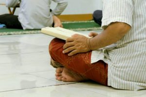 A man in a surau.