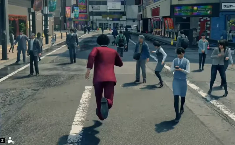 A scene from the video game Yakuza Like A Dragon.