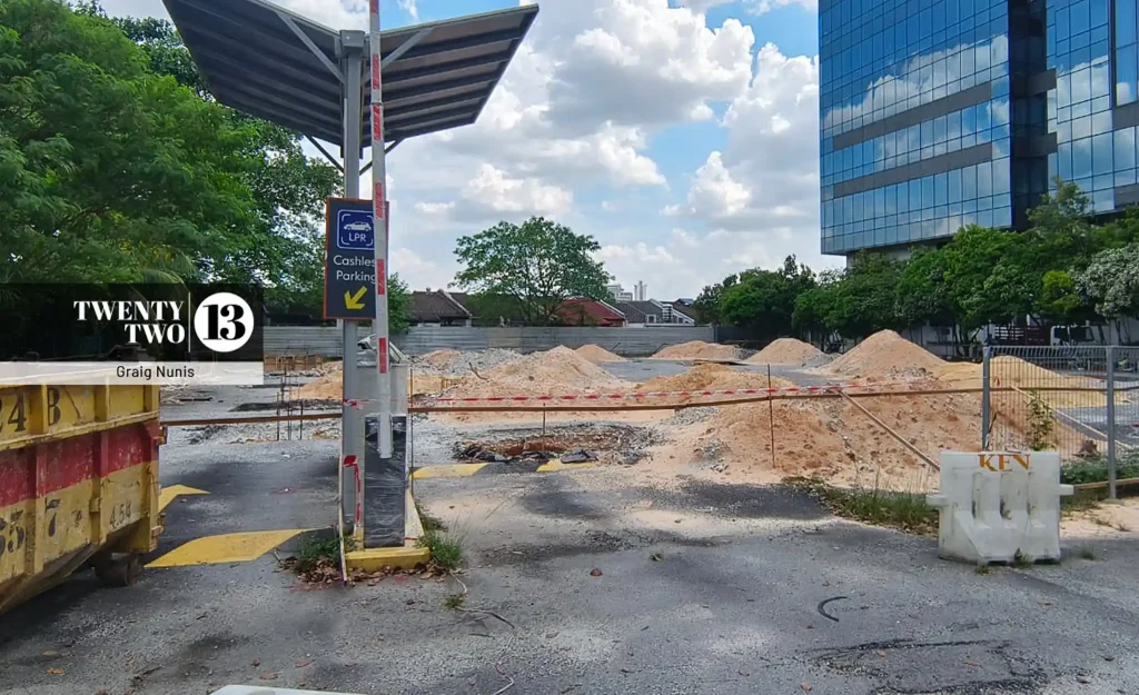 Dr P. Mahendren says the plot of land next to Menara Ken would be perfect for a multi-storey car park.