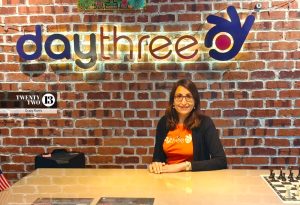 Daythree CEO Charanjit Kaur at her office in April 2026.