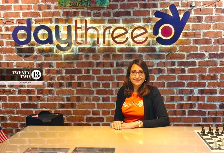 Daythree CEO Charanjit Kaur at her office in April 2026.