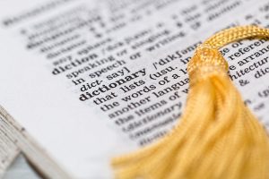 A page from an Oxford dictionary.