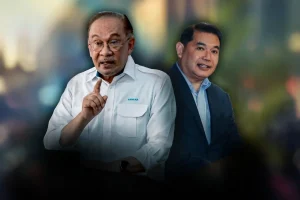 An image of Datuk Seri Anwar Ibrahim (left) and Datuk Seri Rafizi Ramli.