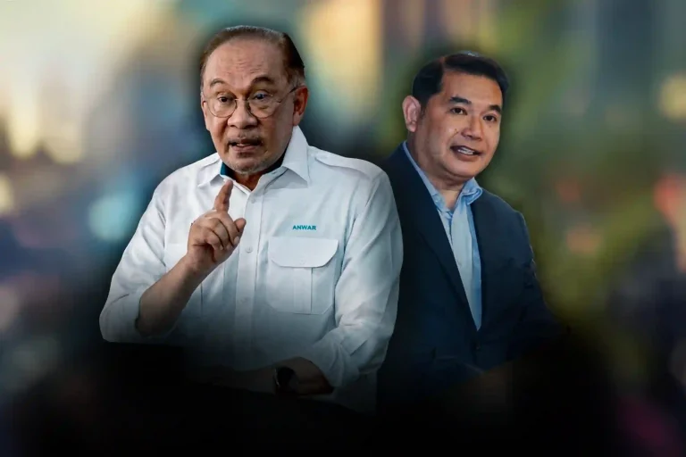 An image of Datuk Seri Anwar Ibrahim (left) and Datuk Seri Rafizi Ramli.