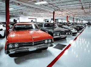 A car showroom in the US.