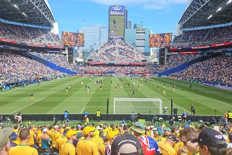 A scene at the Seattle Stadium in the USA during the World Cup in June 2026.