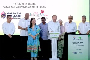 The groundbreaking ceremony at the TTDI longhouse on June 15, 2026.