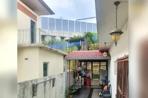 The ECRL project can be seen from a home in Taman Mutiara Gombak 2.