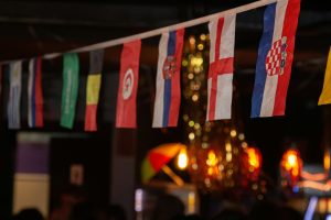 Flags of teams that participated in the 2026 Fifa World Cup.