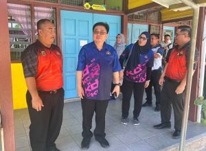 Fabian Bigar, ketua setiausaha Kementerian Digital, di SK ) St. Edmund, Limbang, Sarawak pada 3 Julai, 2026.