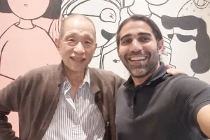Datuk Seri Andrew Kam and Twentytwo13's Haresh Deol (right) when they met in May 2026 at Four Seasons Place KL.