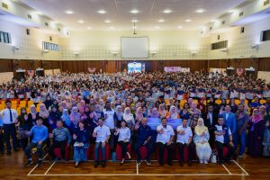 Digital Minister Gobind Singh Deo joined by teachers and students at SJKC Puay Chai in Petaling Jaya for the Program Kita MADANI on Sept 22, 2026.