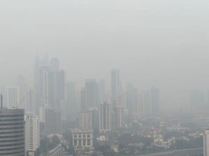 Worsening haze condition in Kuala Lumpur, Malaysia in October 2026.